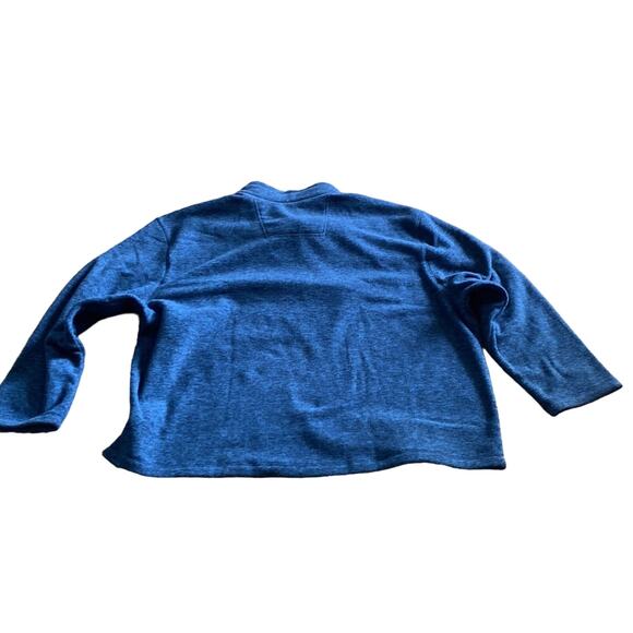 Men's GH Bass & Co Blue Fleece Quarter Zip - Picture 5 of 5